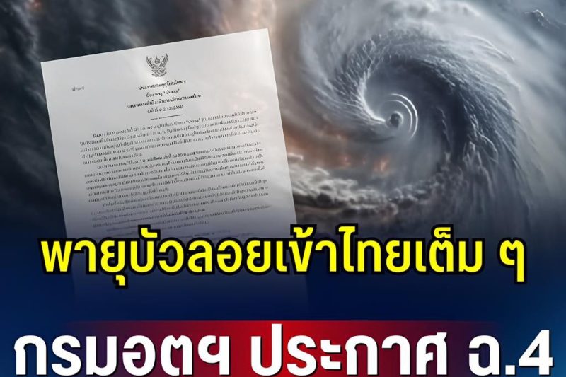 อัปเดตเส้นทางพายุโซนร้อน หวู่ติบ…ดูเพิ่มเติม…
